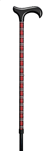 Vycházková hůl s nastavitelnou délkou Karo Červená