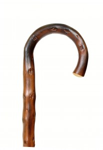 Vycházková hůl dřevěná Congo s gumovou koncovkou