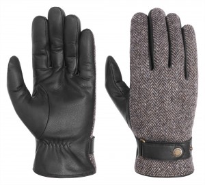 Zimní vlněné černé rukavice Stetson
