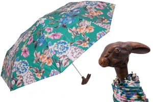 Deštník skládací luxusní Pasotti Rabbit and Flowers