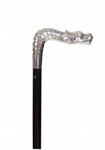 Vycházková hůl luxusní stříbrná (Ag 925) Fayet Dragon