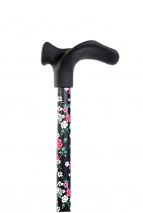 Vycházková hůl ergonomická Fayet květy