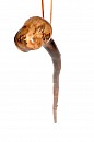 Vycházková hůl dřevěná Krakonoš s kovovým bodcem