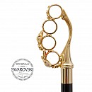 Vycházková hůl luxusní Brass Knuckles Swarovski®