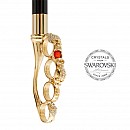 Vycházková hůl luxusní Brass Knuckles Swarovski®