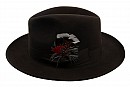 Luxusní plstěný klobouk Tonak tmavě hnědý (sleva-vada)