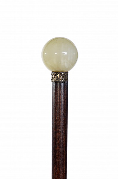 Vycházková hůl sběratelská Mléčná koule