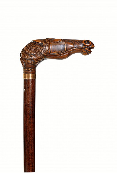 Vycházková hůl závodní kůň