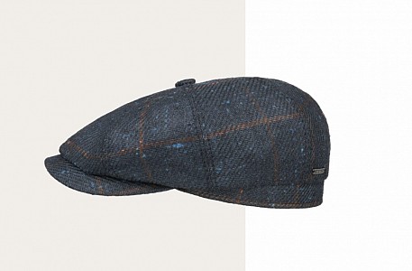 Bekovka Hatteras Wool/Silk Check Stetson