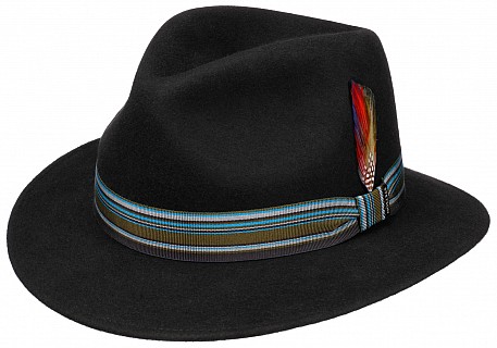 Klobouk Stetson Traveller Woolfelt Blue Stripe