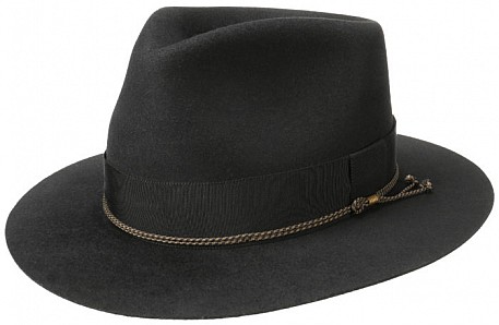 Klobouk Stetson Fedora Woolfelt černý