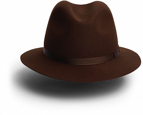 Klobouk Crushable  Fedora Via Color Tonak hnědý