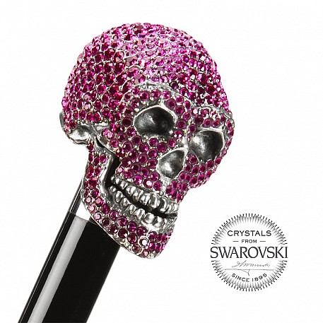 Vycházková hůl Pasotti Lebka SWAROVSKI®