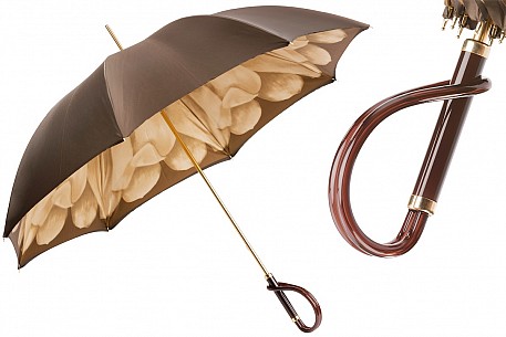 Deštník luxusní Pasotti Brown Dahlia