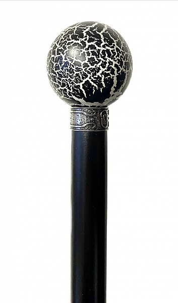 Vycházková hůl sběratelská White cracks