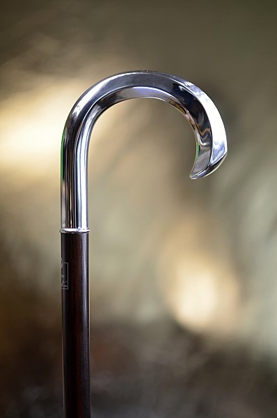 Vycházková hůl luxusní stříbrná (Ag 925) Fayet Courbe