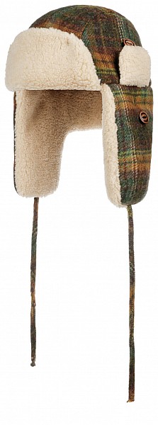 Ušanka Stetson Bomber Cap Wool Check