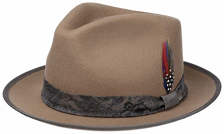 Klobouk Stetson Fedora Woolfelt béžový