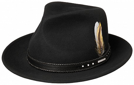 Klobouk Stetson Fedora Vitafelt černý