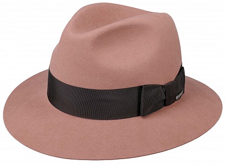 Klobouk Stetson Traveller Furfelt růžová