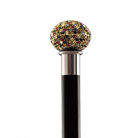 Vycházková hůl sběratelská Multicolor Swarovski