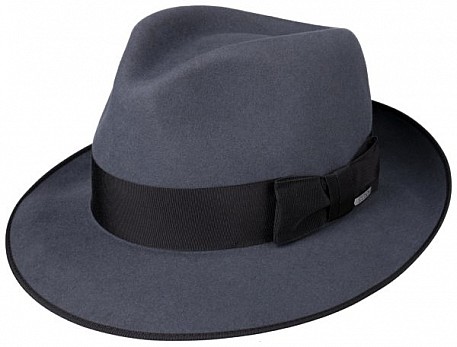 Klobouk Fedora Furfelt Stetson šedý