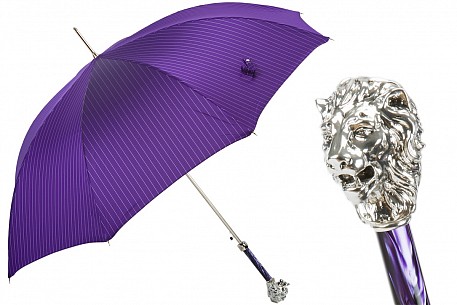 Deštník luxusní Pasotti Silver Lion Purple