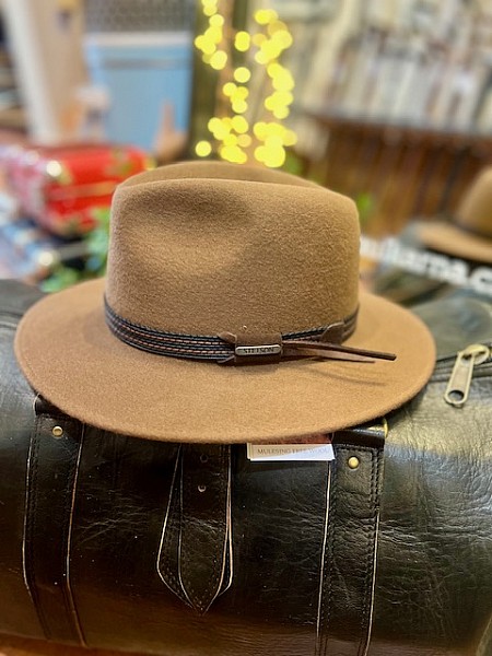 Klobouk Traveller Woolfelt brown