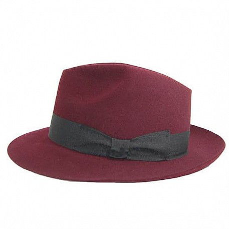 Klobouk Fedora fialový Xavier