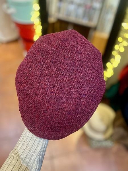 Bekovka bordó Harris Tweed