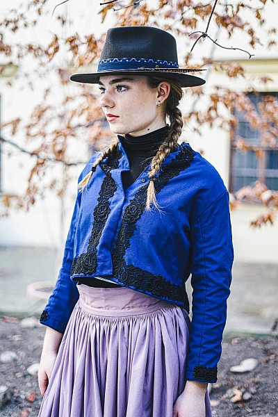 Klobouk Stetson Woolfelt šedý s pírkem