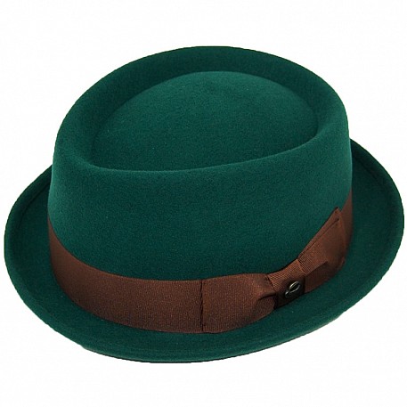 Klobouk Porkpie Zelený