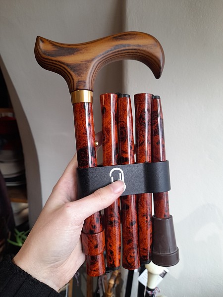 Vycházková hůl skládací Root (82-89 cm)