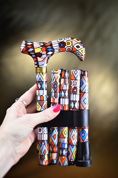Vycházková hůl skládací Miro Design (82-89 cm)