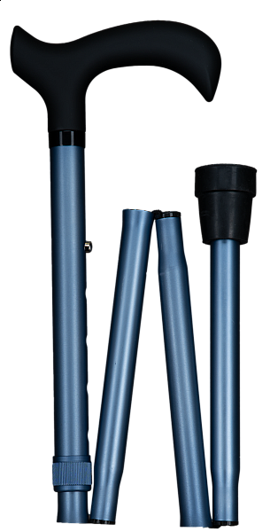 Vycházková hůl skládací Blue Sparkle (83-95 cm)