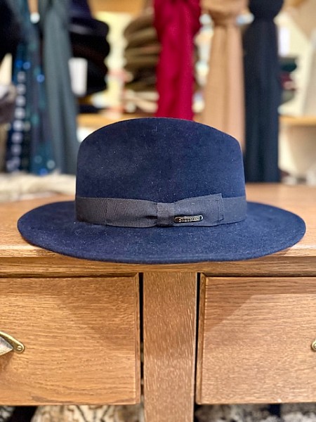 Klobouk plstěný Furfelt Stetson tmavě modrý