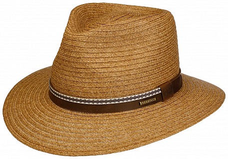 Letní klobouk Traveller Stetson s koženou stuhou