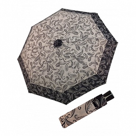 Deštník skládací Mini Black White Paisley
