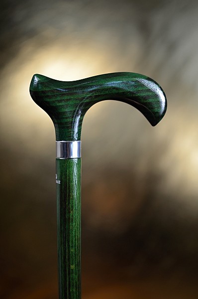 Vycházková hůl Hůlkárna Lesklá Green