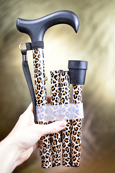 Vycházková hůl skládací Leopard Long (81-93 cm)