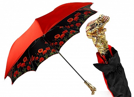 Deštník skládací luxusní il Marchesato Zlatá žába