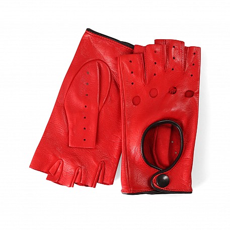 Kožené řidičské rukavice Červené