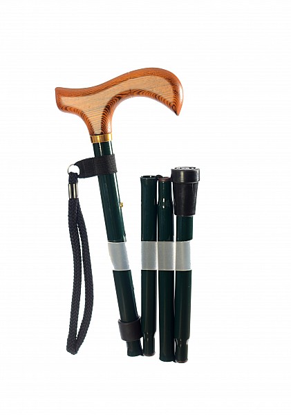 Vycházková hůl skládací Green (81-92 cm)