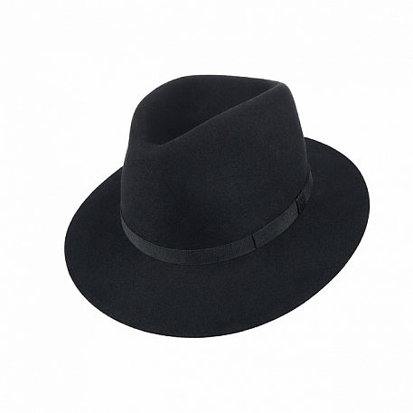 Klobouk Tonak Fedora Iconic černý