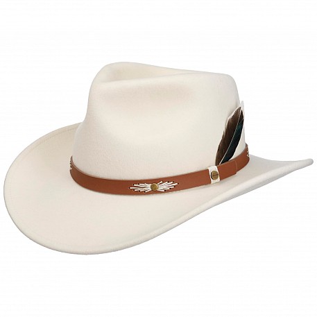 Klobouk Stetson Woolfeelt Western white