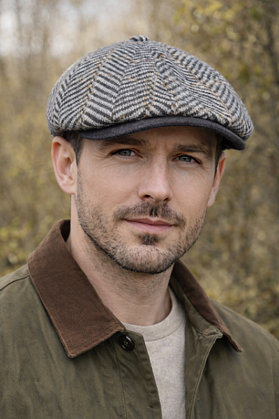 Bekovka pánská šedá vlněná Safari