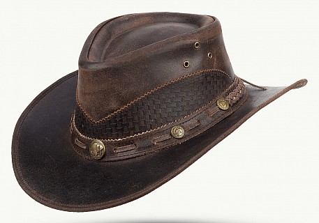 Klobouk kožený Westernový - Lyndon