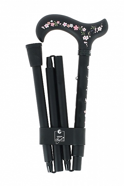 Vycházková hůl skládací Fayet floral (93-83 cm)