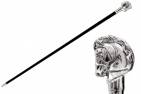 Sběratelská vycházková hůl Pasotti Horse silver