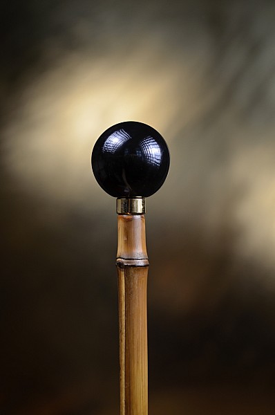 Vycházková hůl Bamboo černá